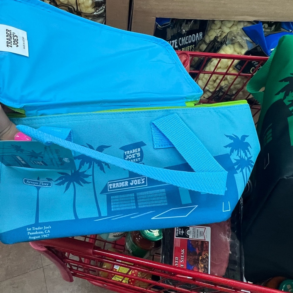 SOLD!!!!!Trader Joe's Blue Insulated Bag